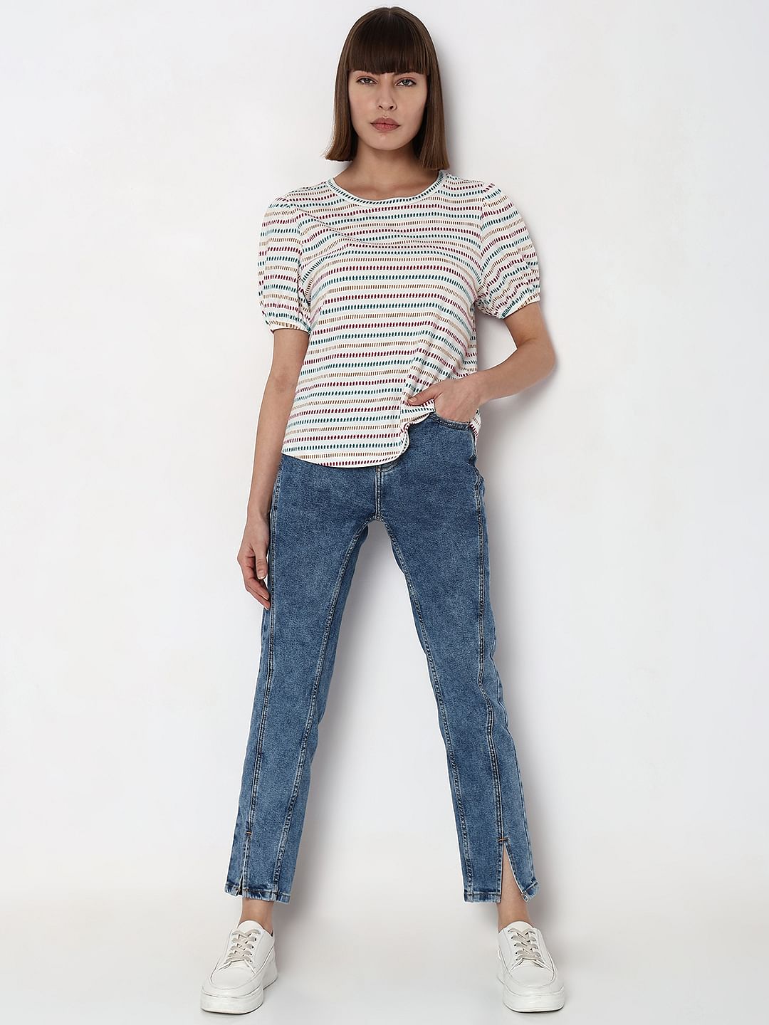 White Striped T-Shirt