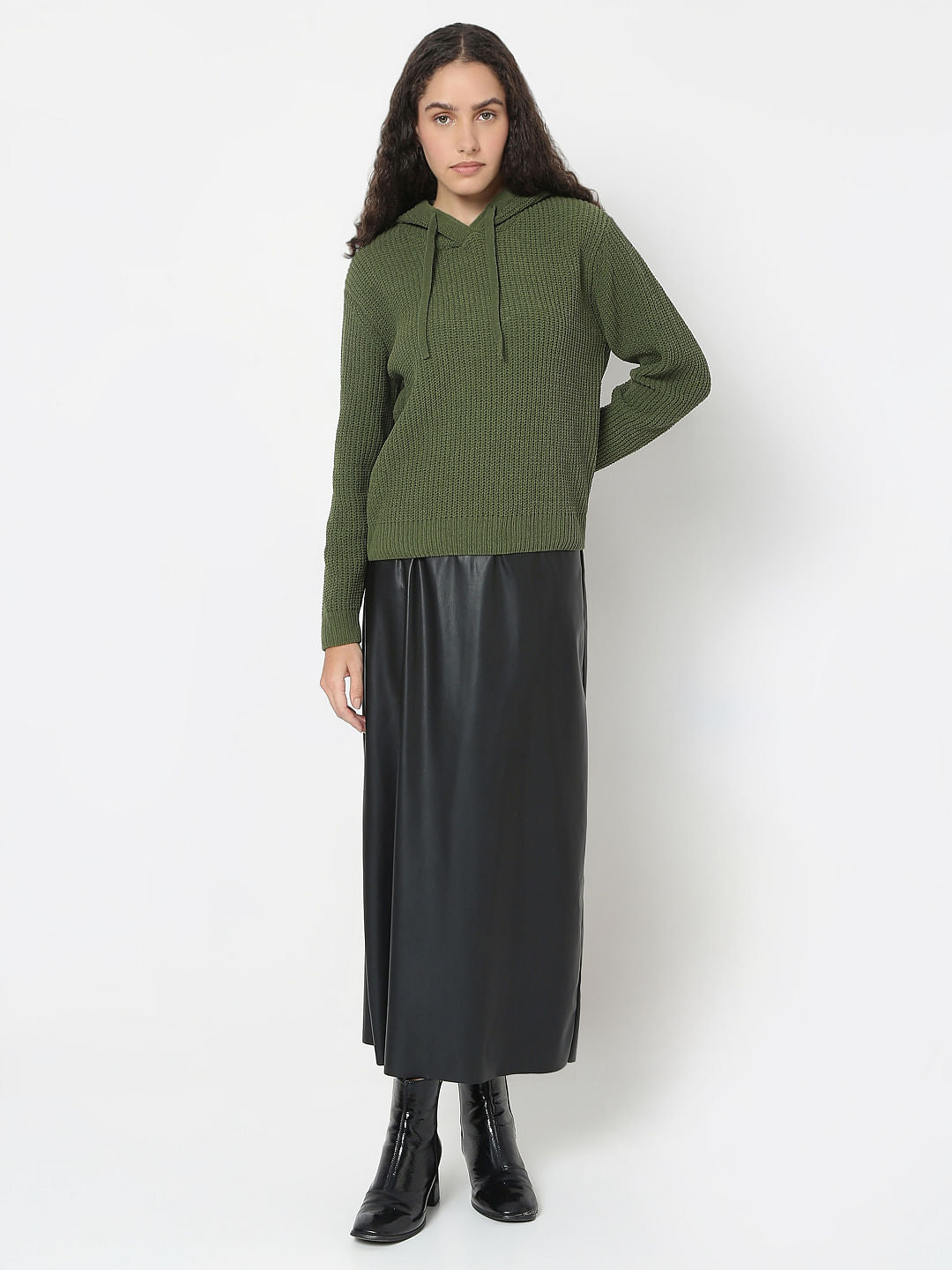 Green Hooded Pullover