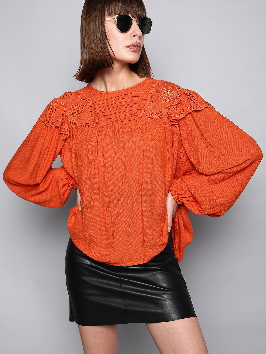 Rust Flared Top
