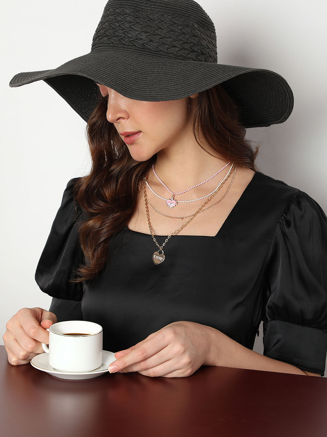 Pack Of 4 Golden Necklace