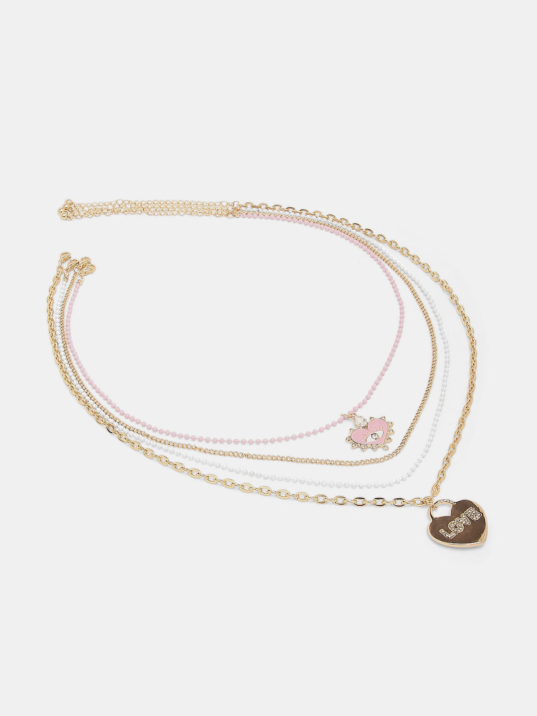 Pack Of 4 Golden Necklace