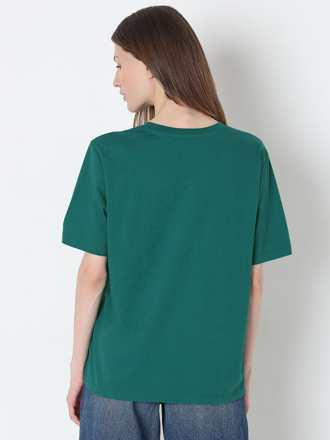 Green Floral Print T-Shirt