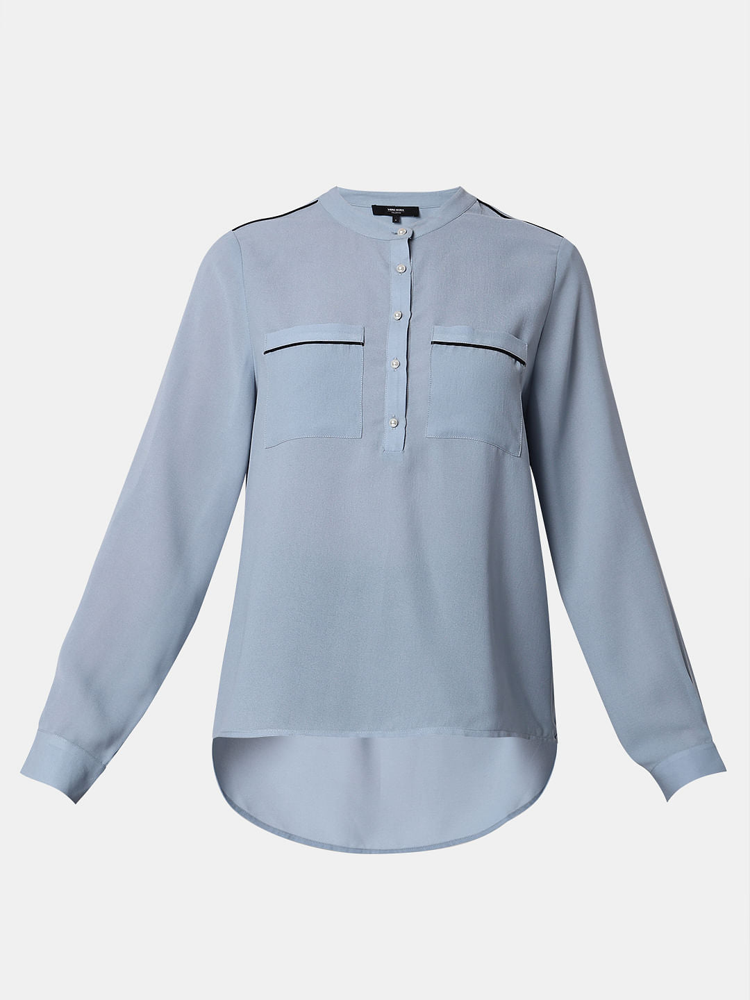 Blue Contrast Tipping Top
