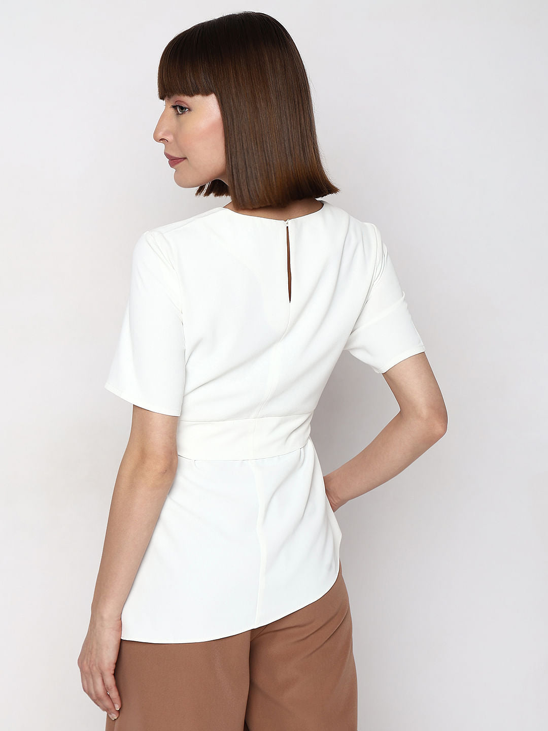 White Asymmetrical Top