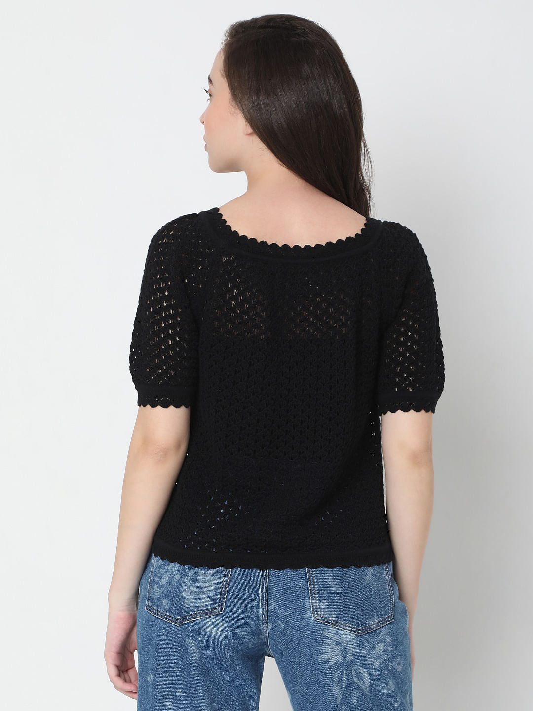 トップス theredthreadS knit fit tops repeat petal THEREDTHREAD