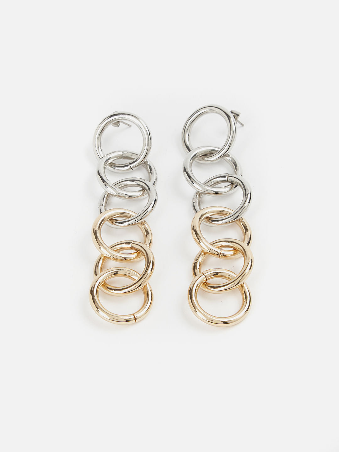 Gold & Silver Chain Earrings