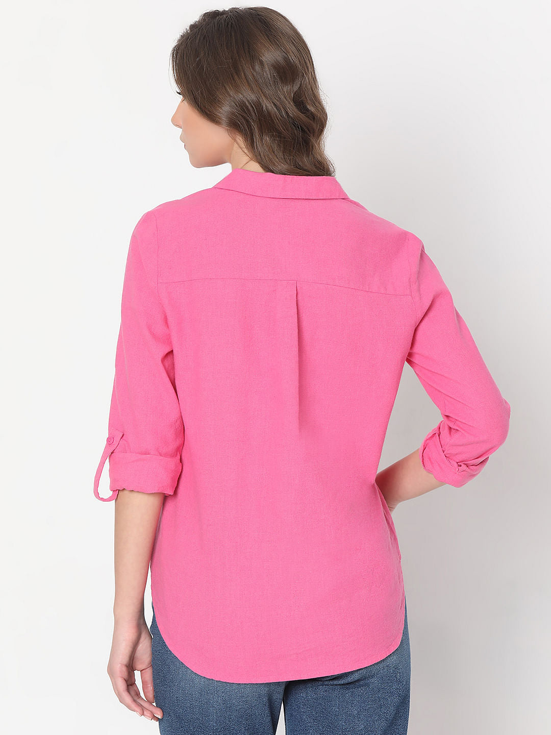 Pink Linen Shirt