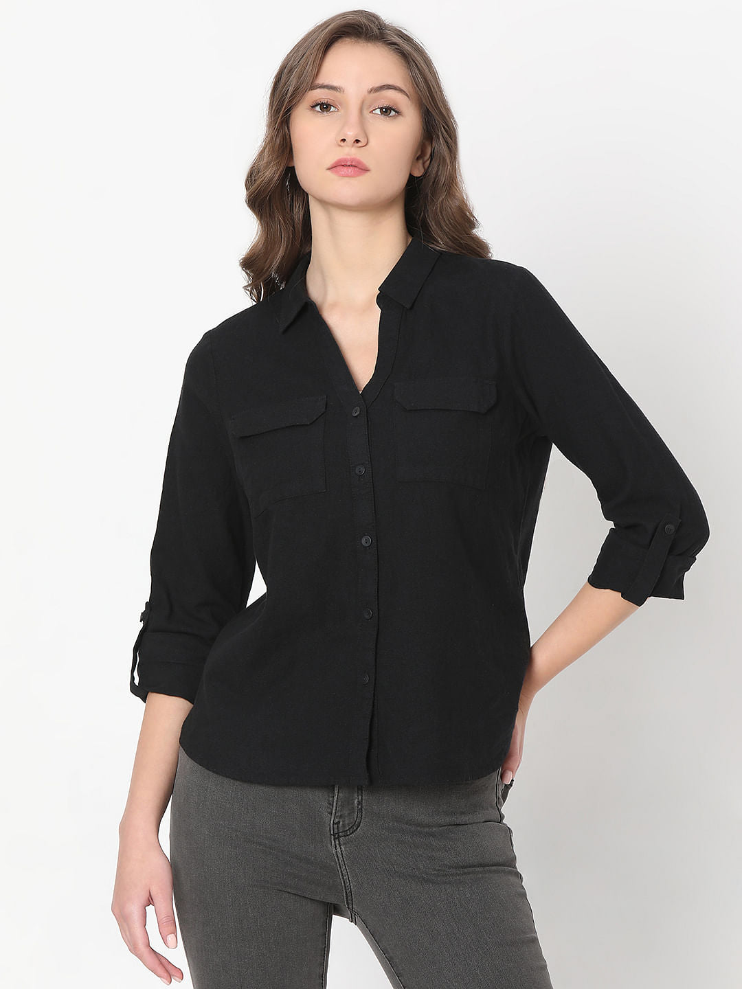 Black Linen Shirt