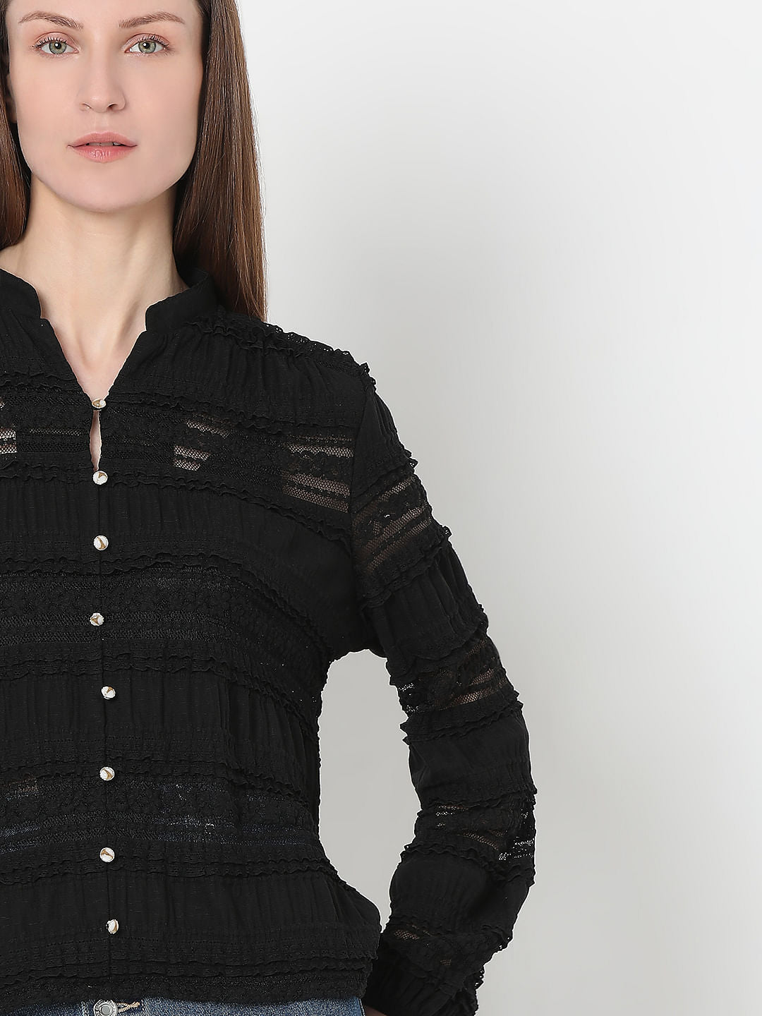 Black Lace Top