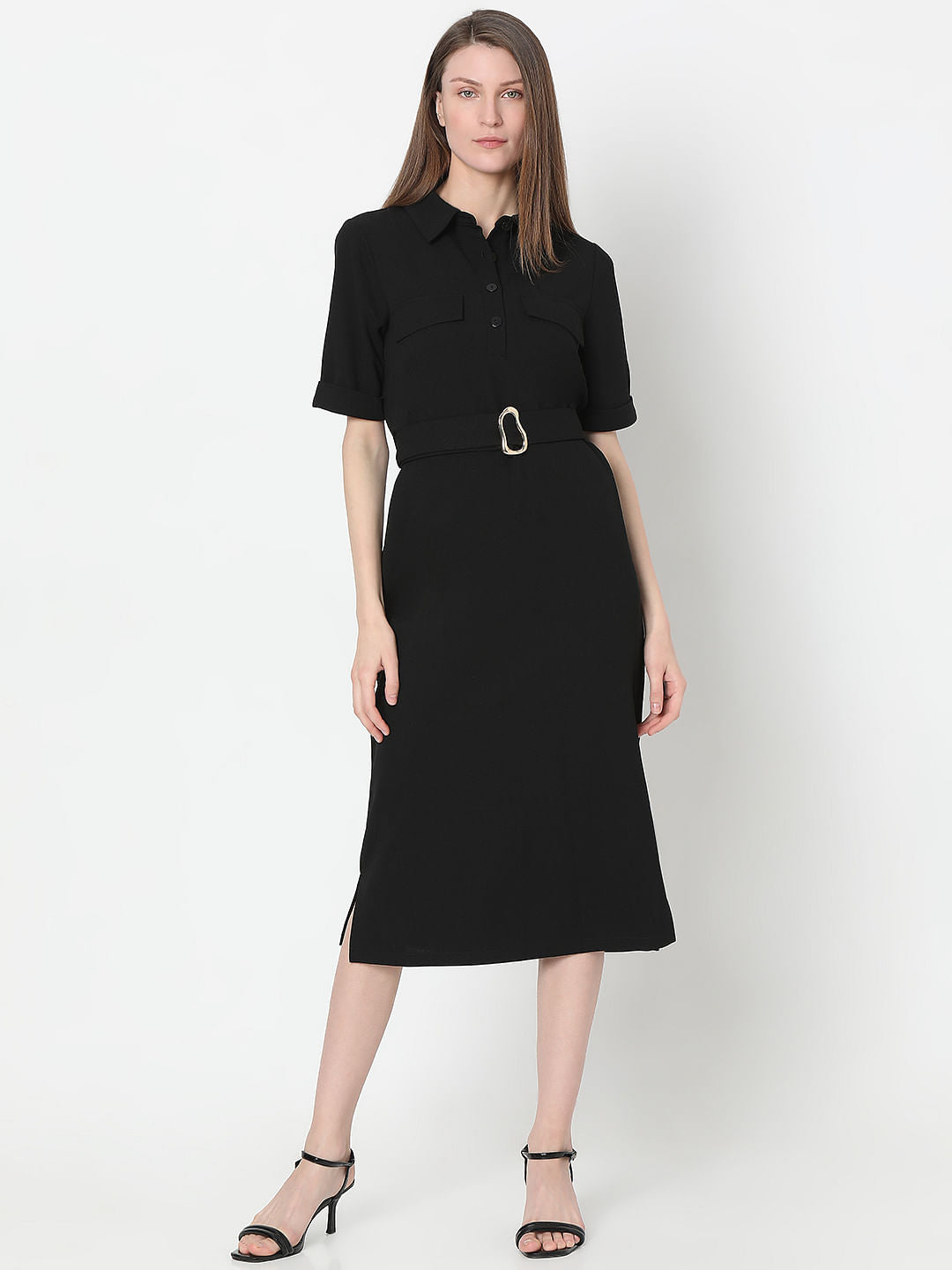 Black Shirt Dress