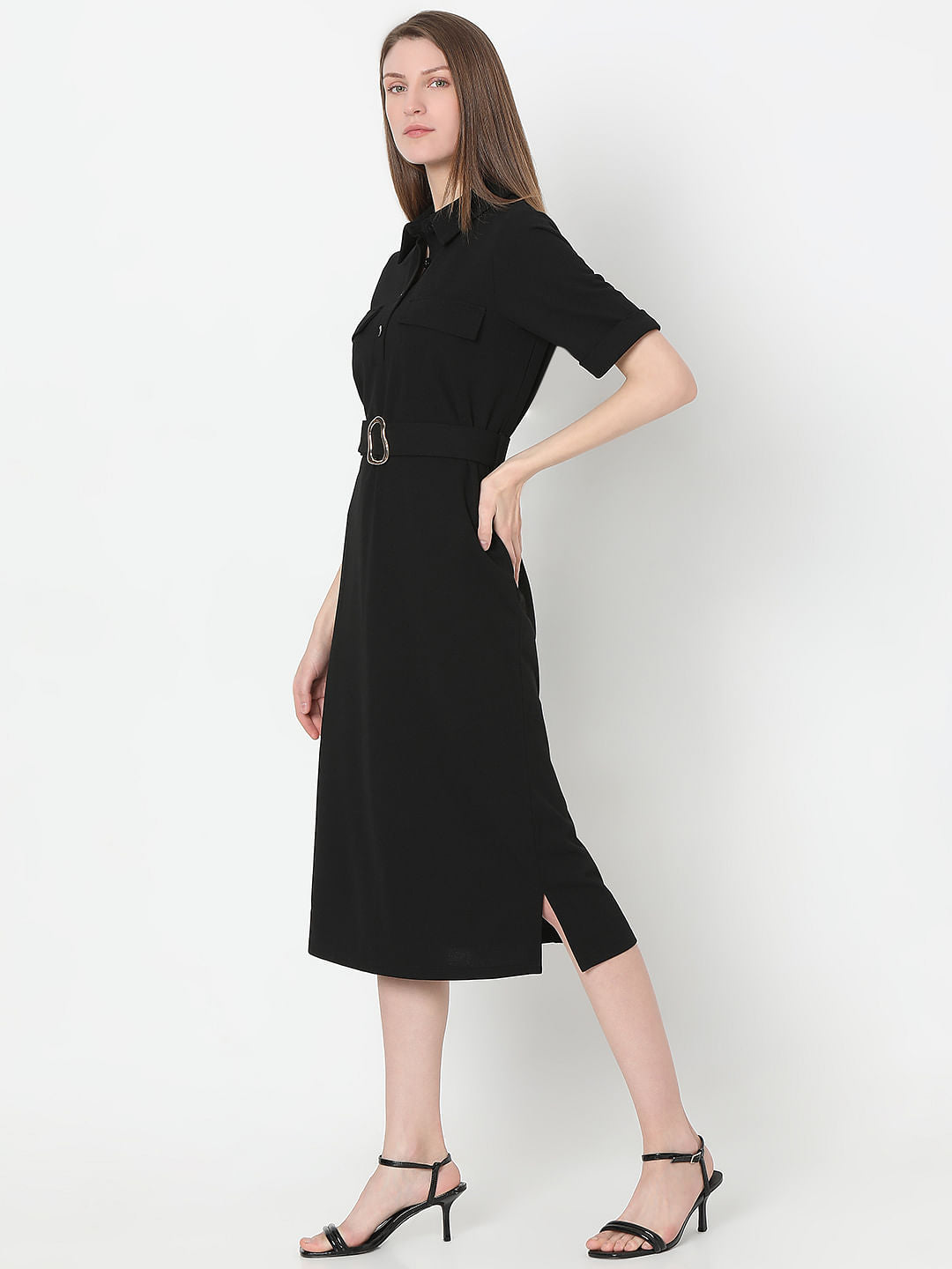 Black Shirt Dress