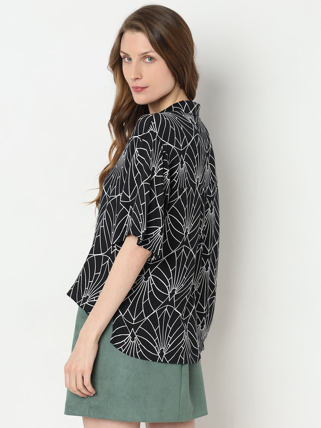 Black Printed Shirt