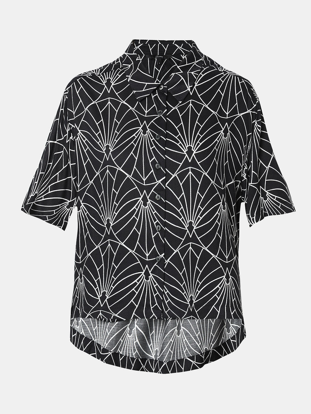 Black Printed Shirt