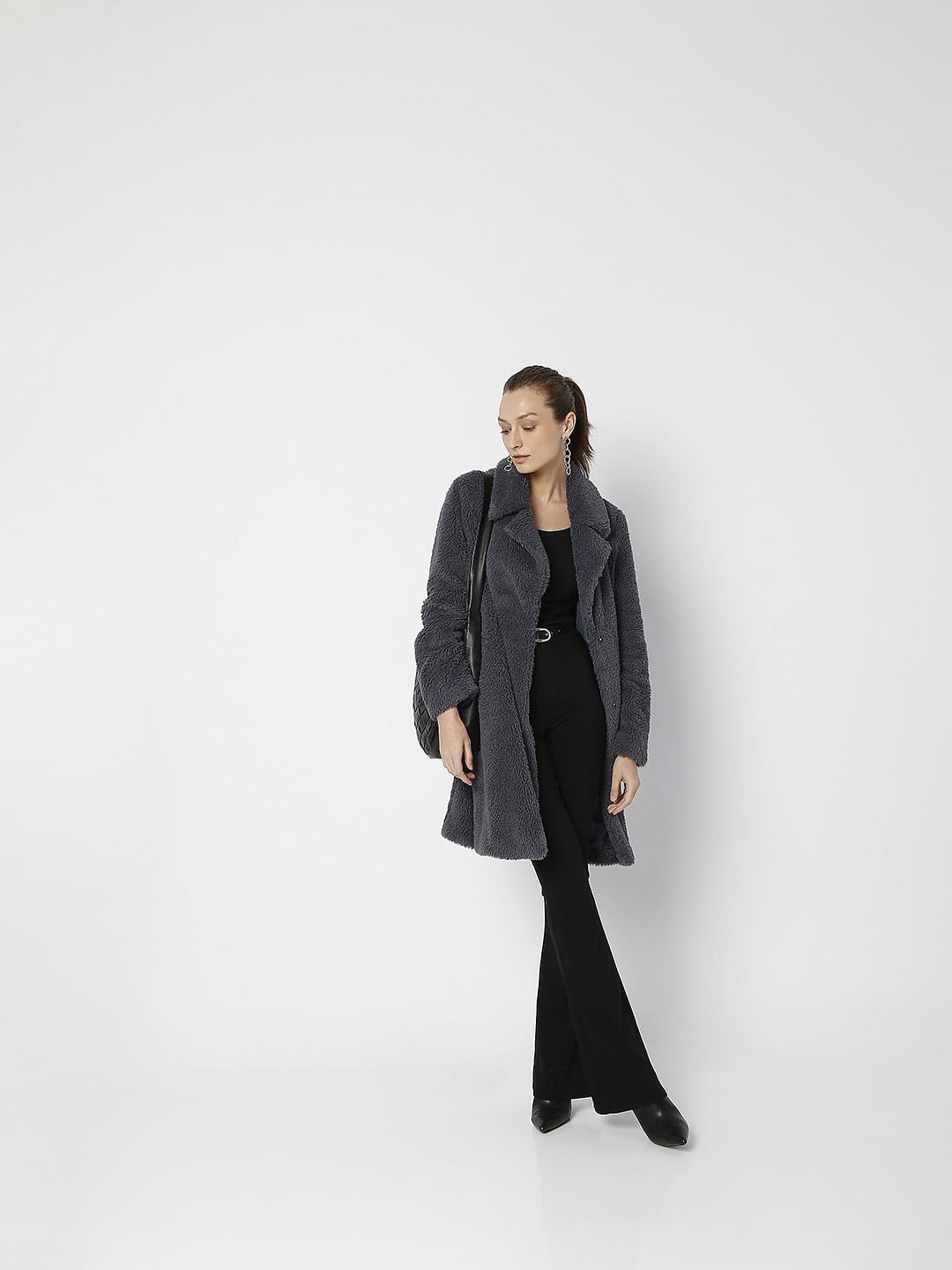 Ombre Blue Teddy Overcoat