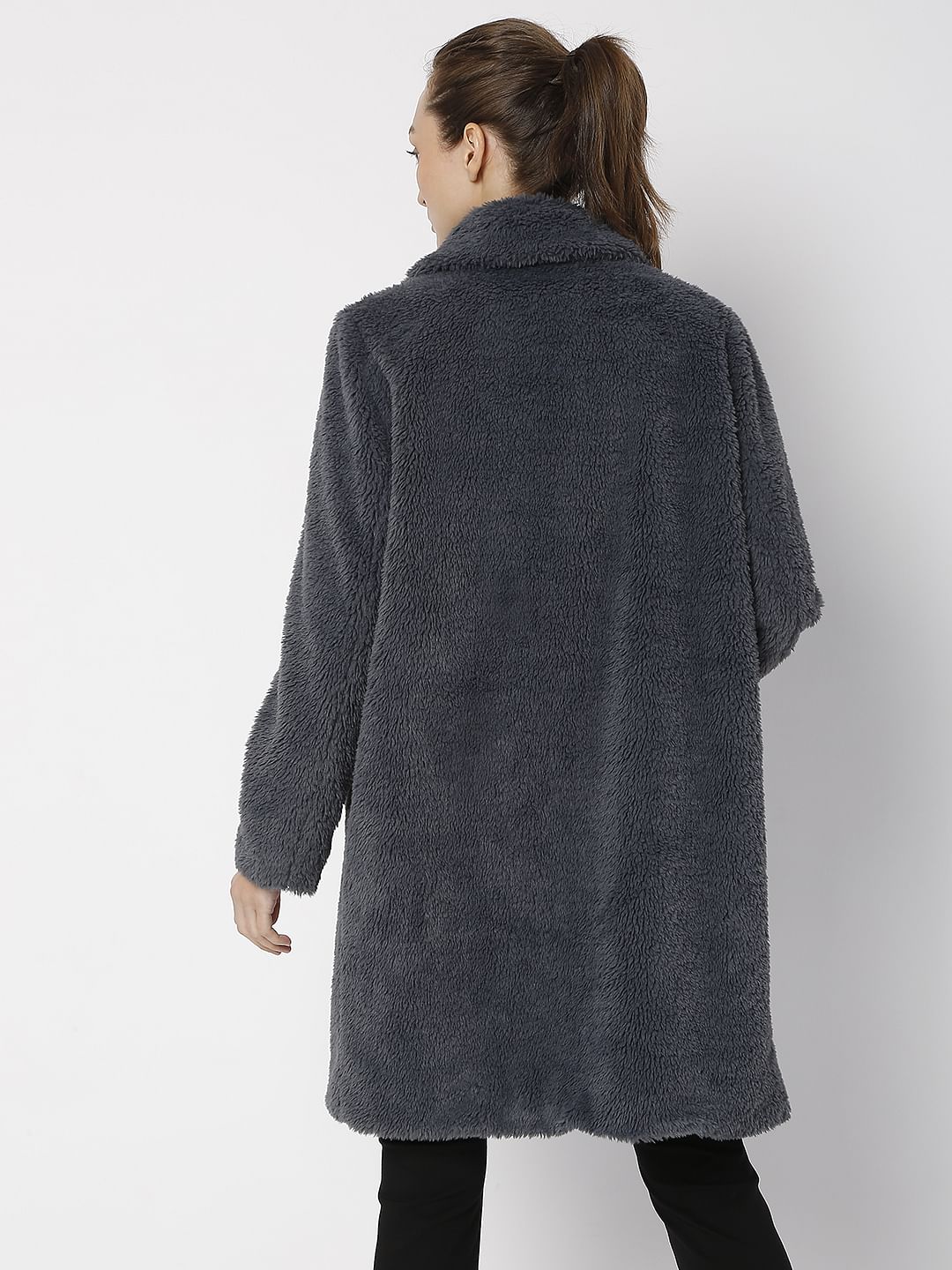 Ombre Blue Teddy Overcoat
