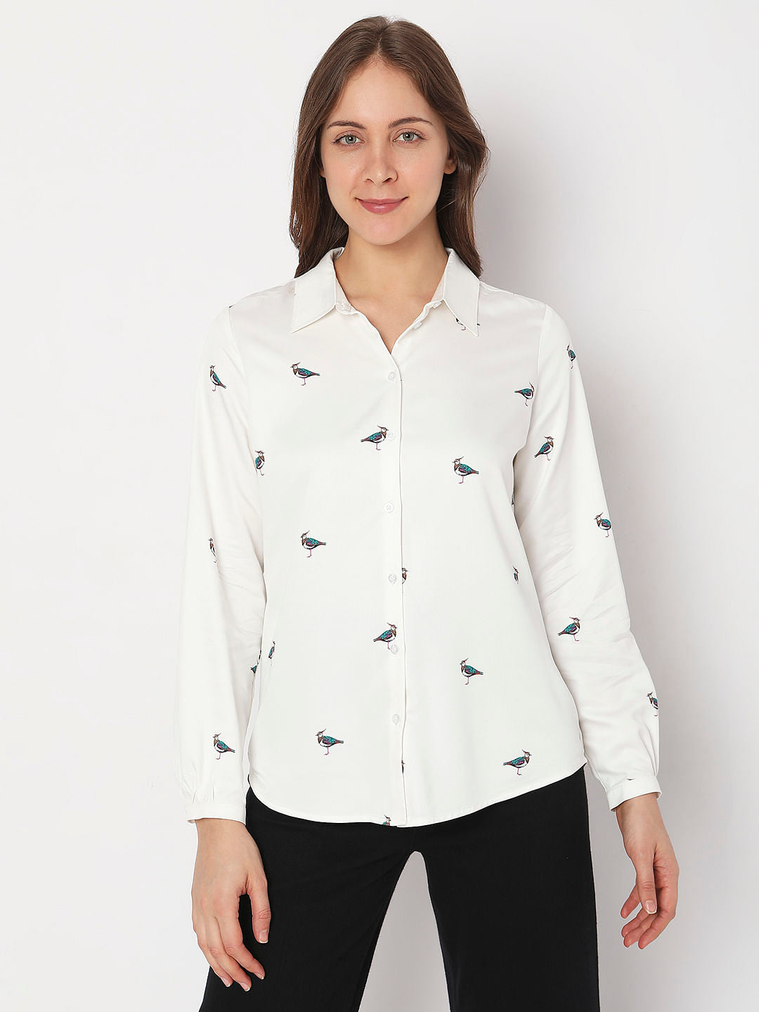White Embroidered Shirt