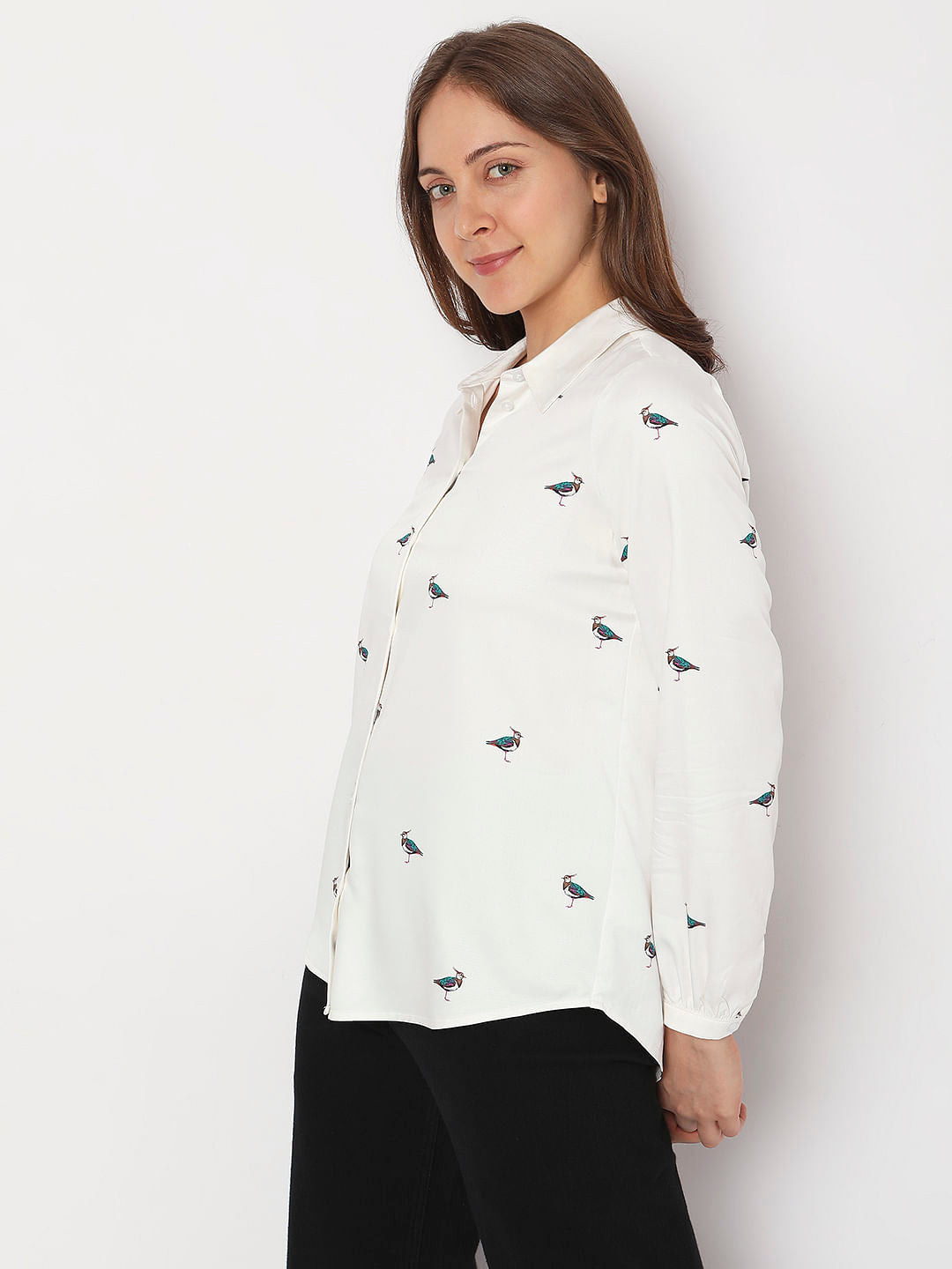 White Embroidered Shirt
