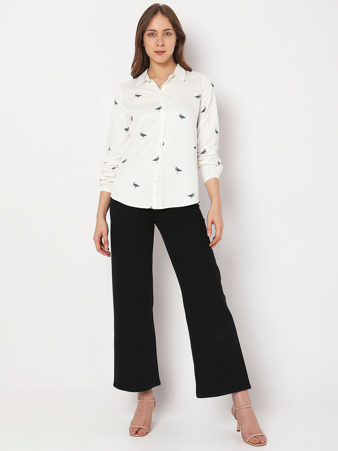 White Embroidered Shirt