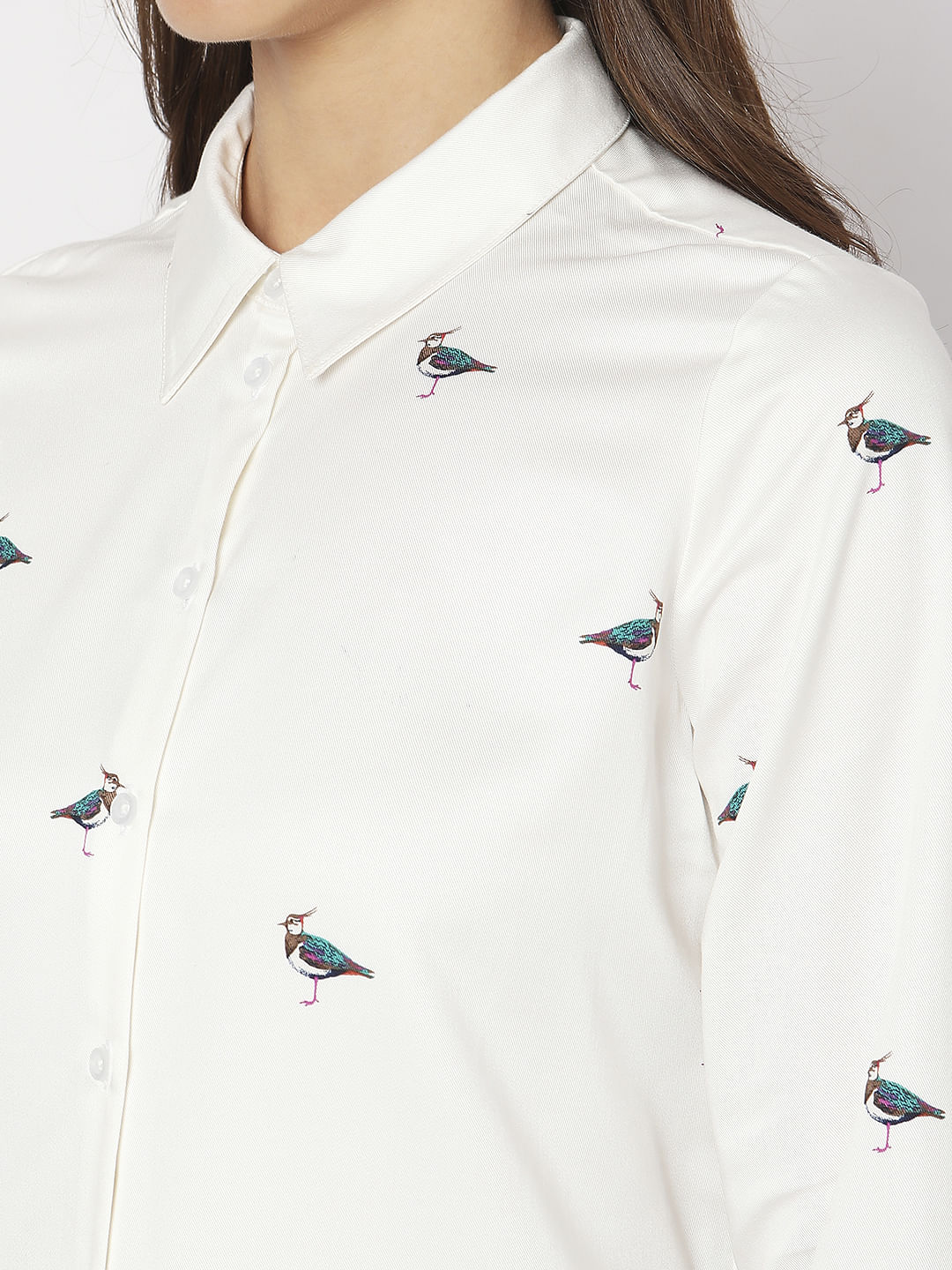 White Embroidered Shirt