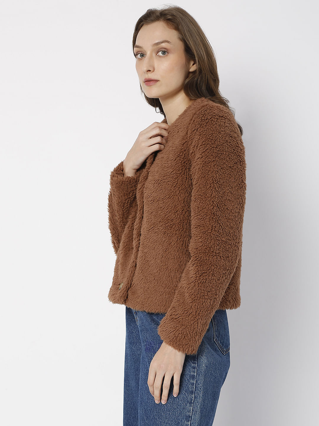 Brown Teddy Short Jacket