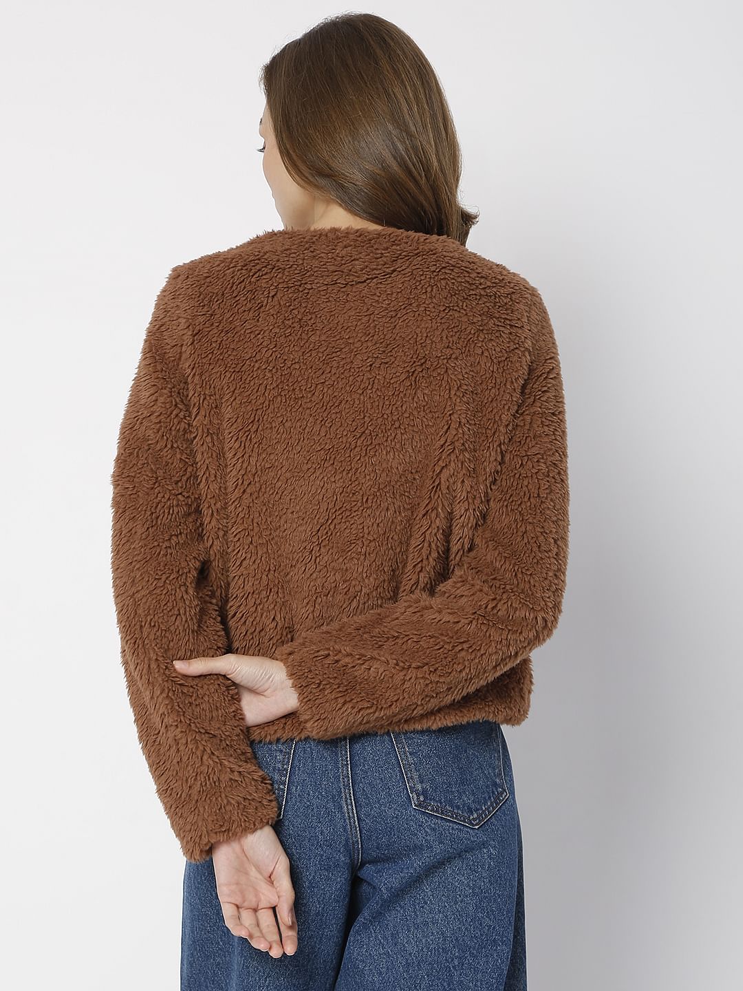 Brown Teddy Short Jacket