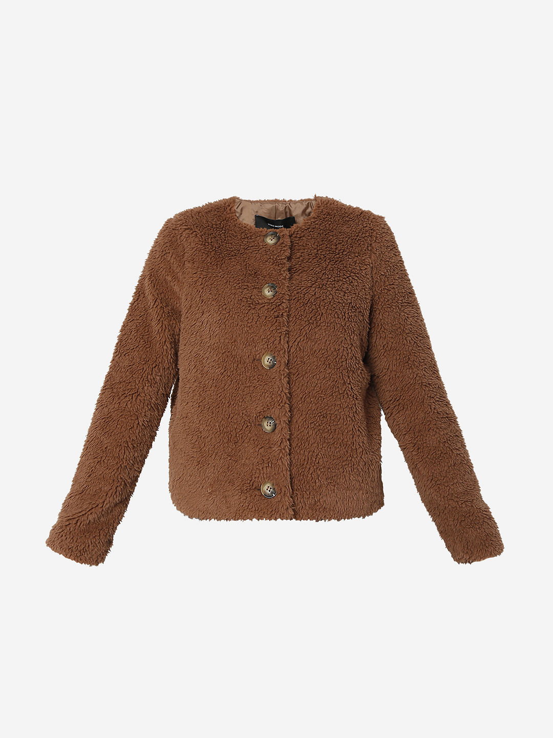 Brown Teddy Short Jacket