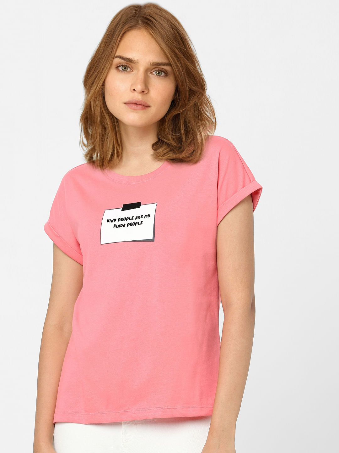 Pink Graphic Print T-Shirt