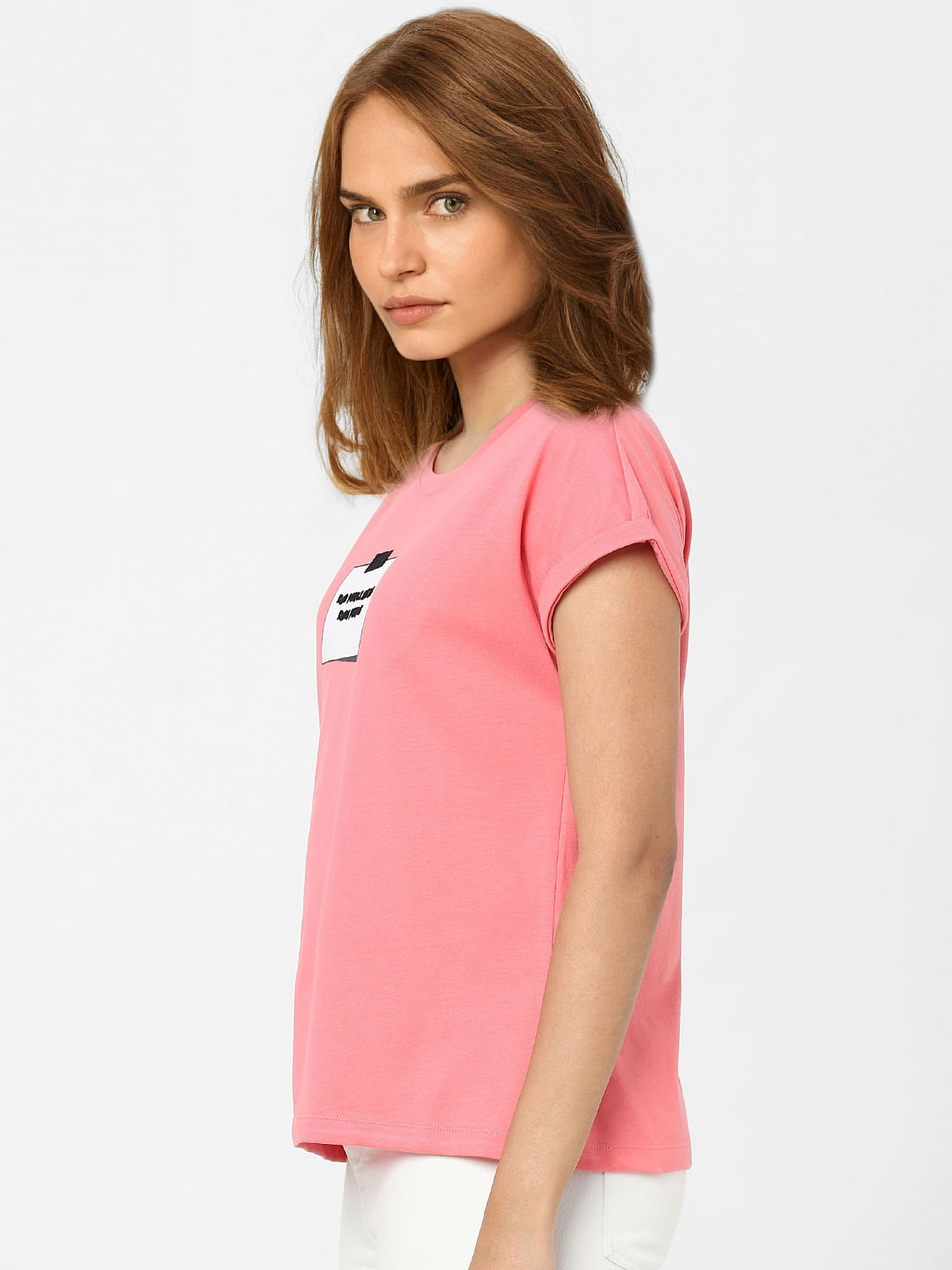 Pink Graphic Print T-Shirt
