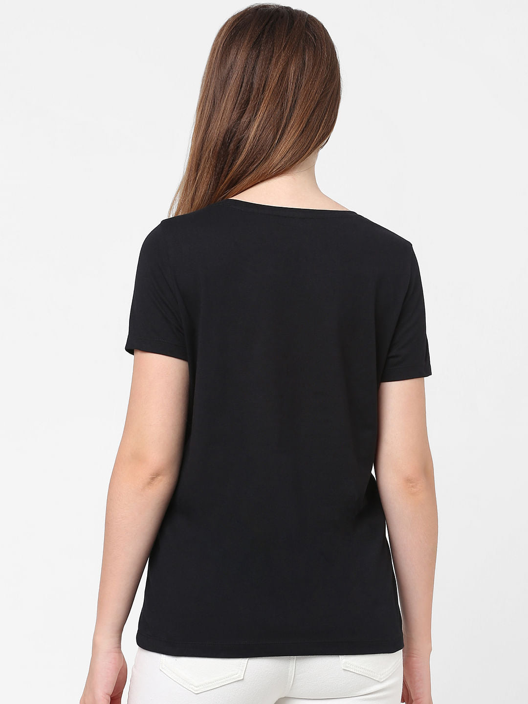 Black Graphic Print T-Shirt