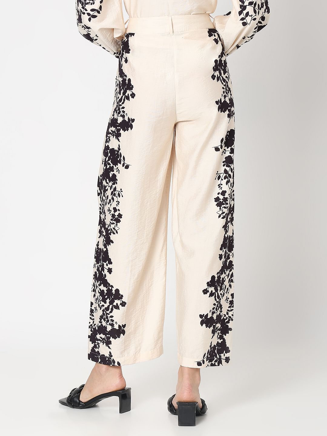 Off-White Printed Co-Ord Set Pants