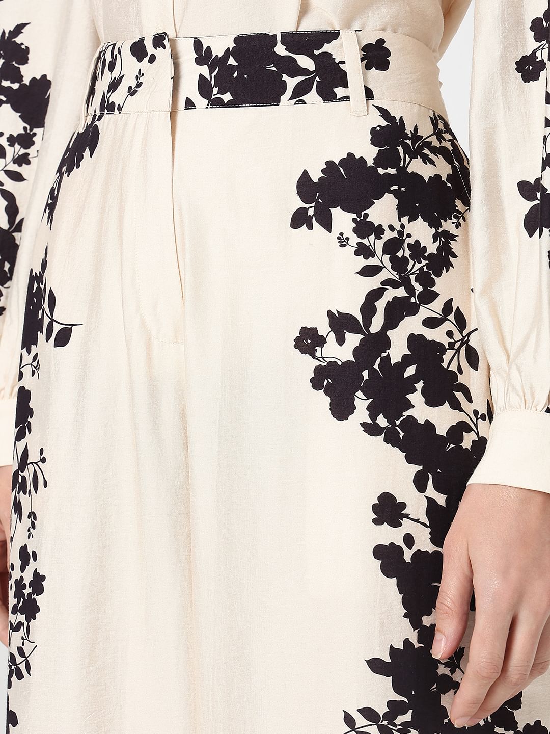 Off-White Printed Co-Ord Set Pants