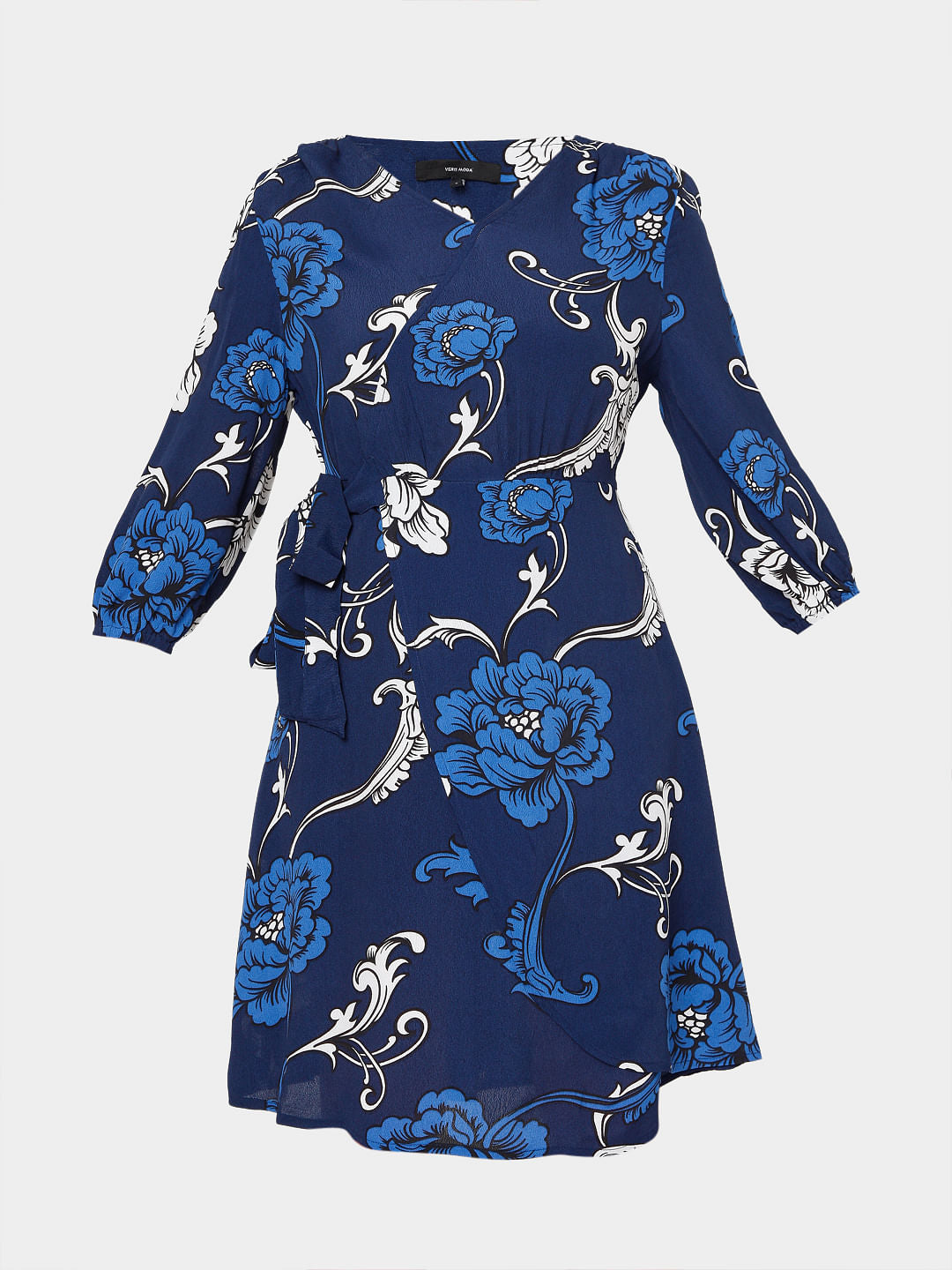 Blue Floral Flit & Flare Dress