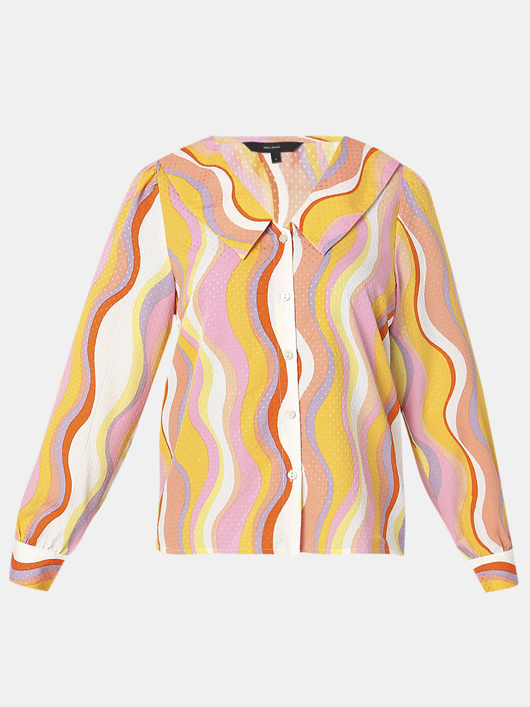 Pink Abstract Print Shirt