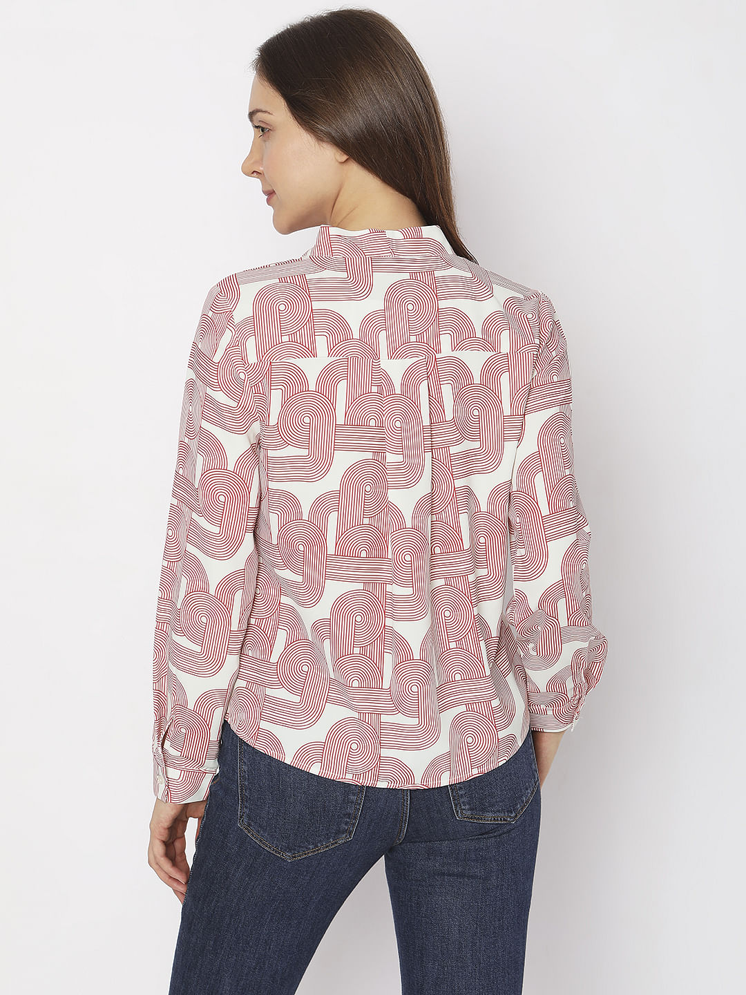 Off-White Printed Top