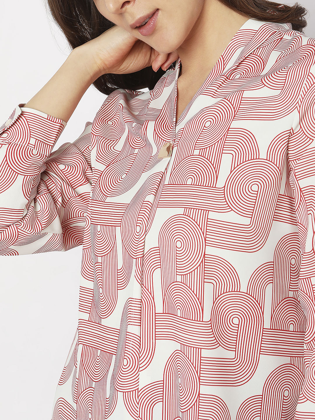 Off-White Printed Top