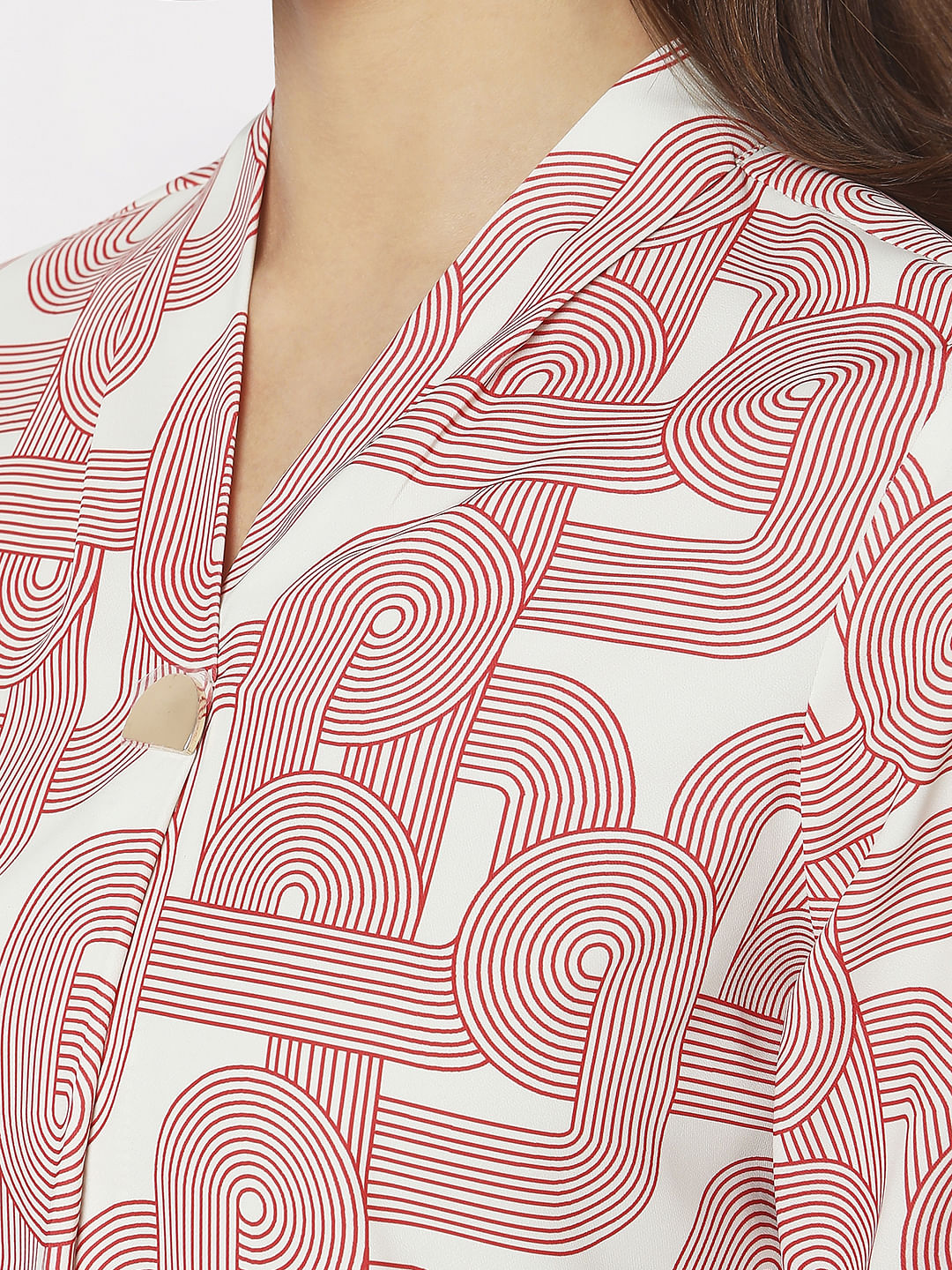 Off-White Printed Top