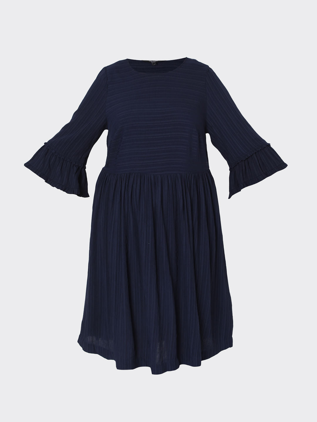 Curve Navy Blue Shift Dress
