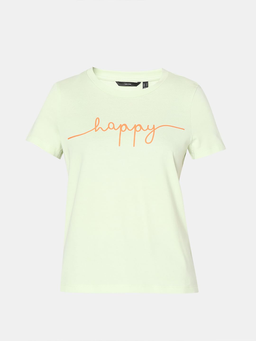 Pastel Green Cotton T-Shirt