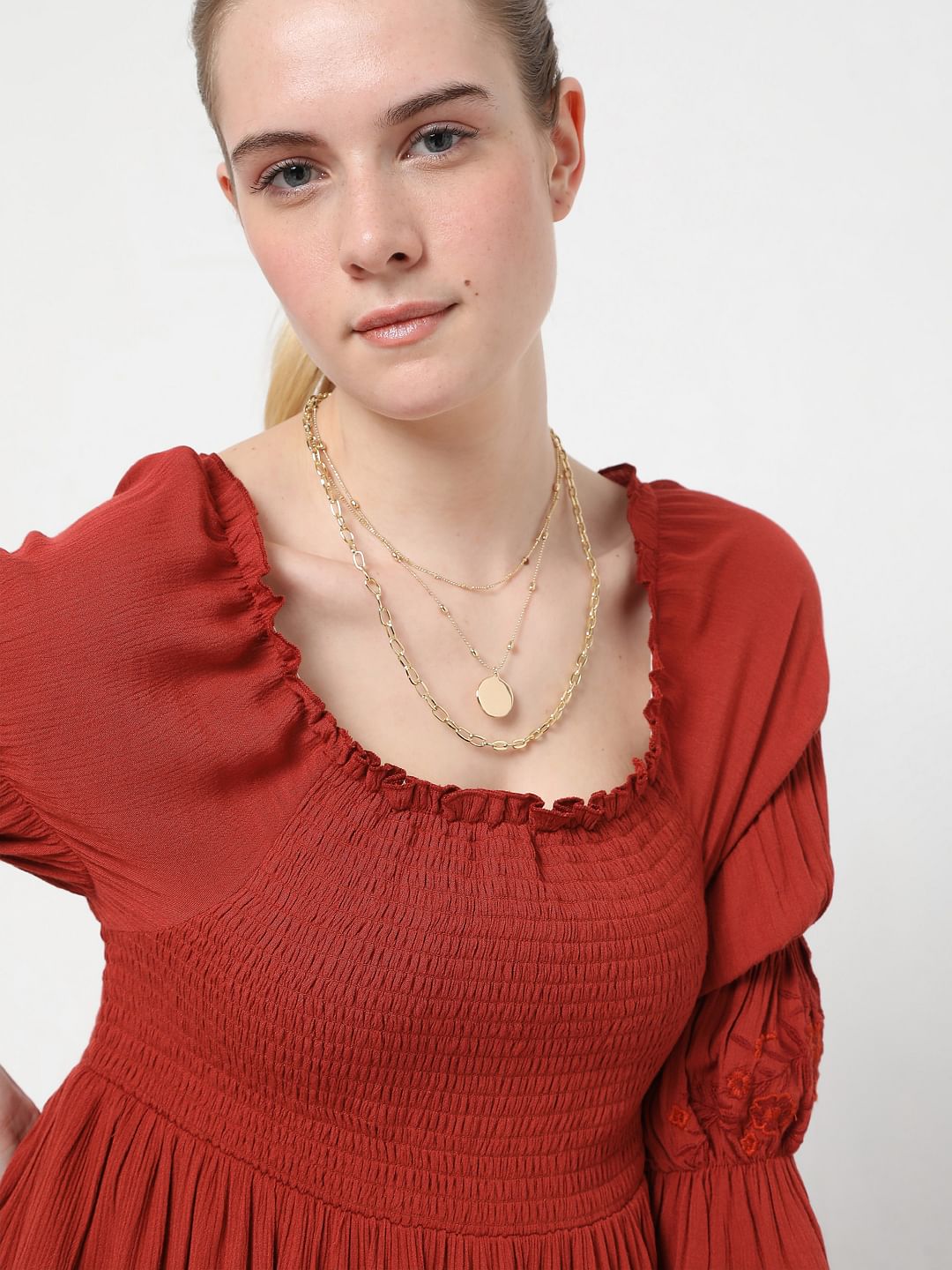 Golden Chain 3- Layered Necklace