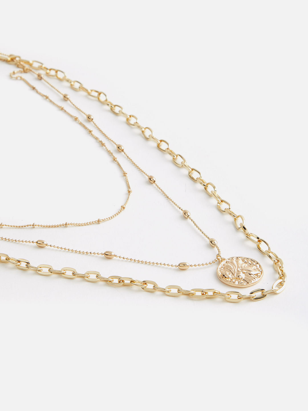 Golden Chain 3- Layered Necklace