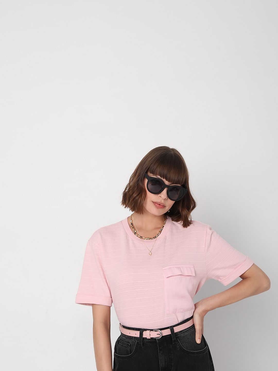 Pink Striped T-Shirt