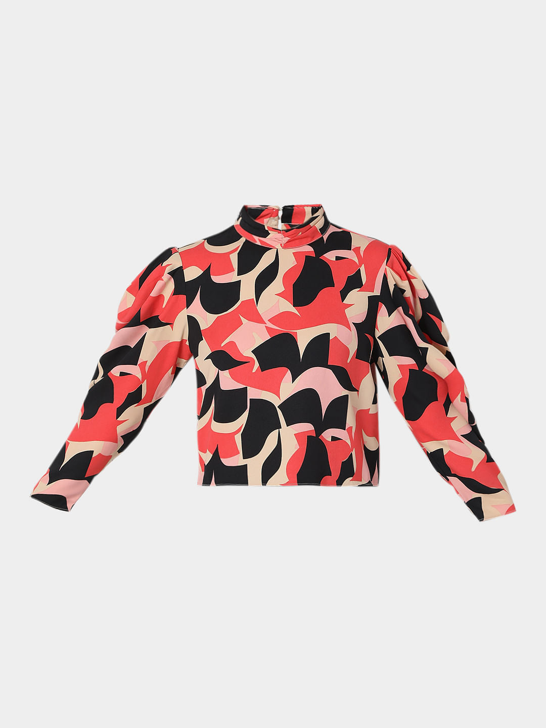 Beige Turtle Neck Top