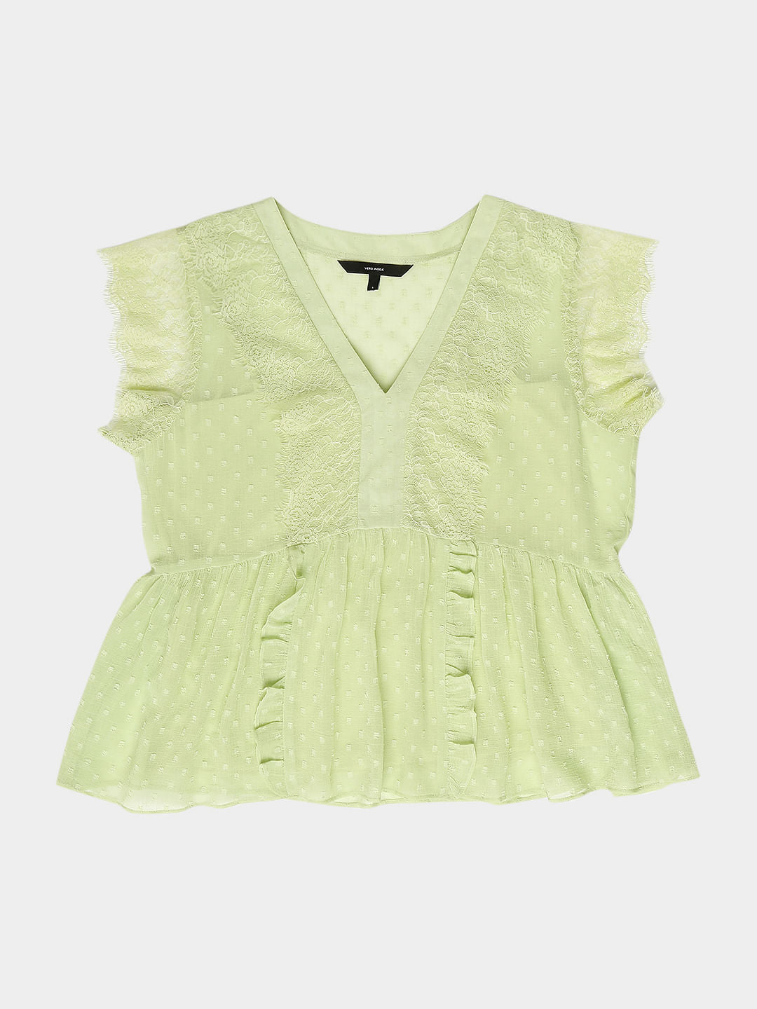 Green Lace Top
