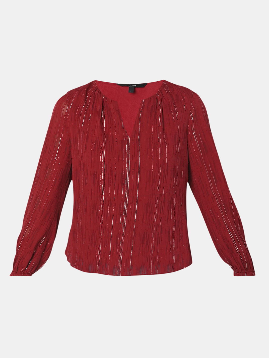 Brick Red Textured Top