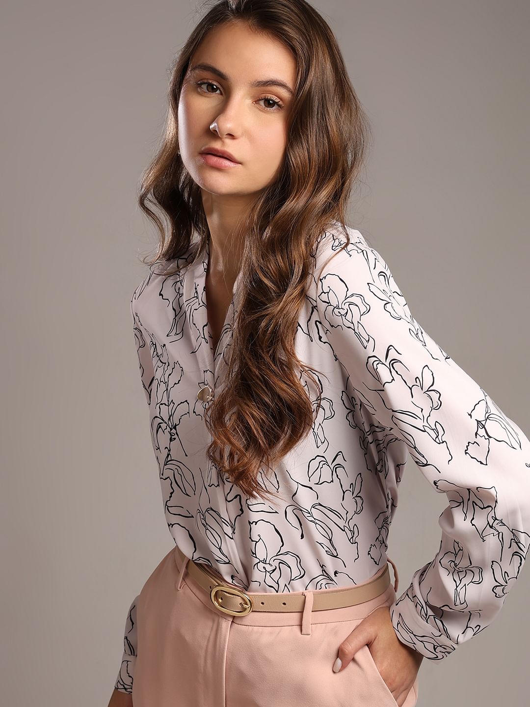 Soft Pink Printed Top