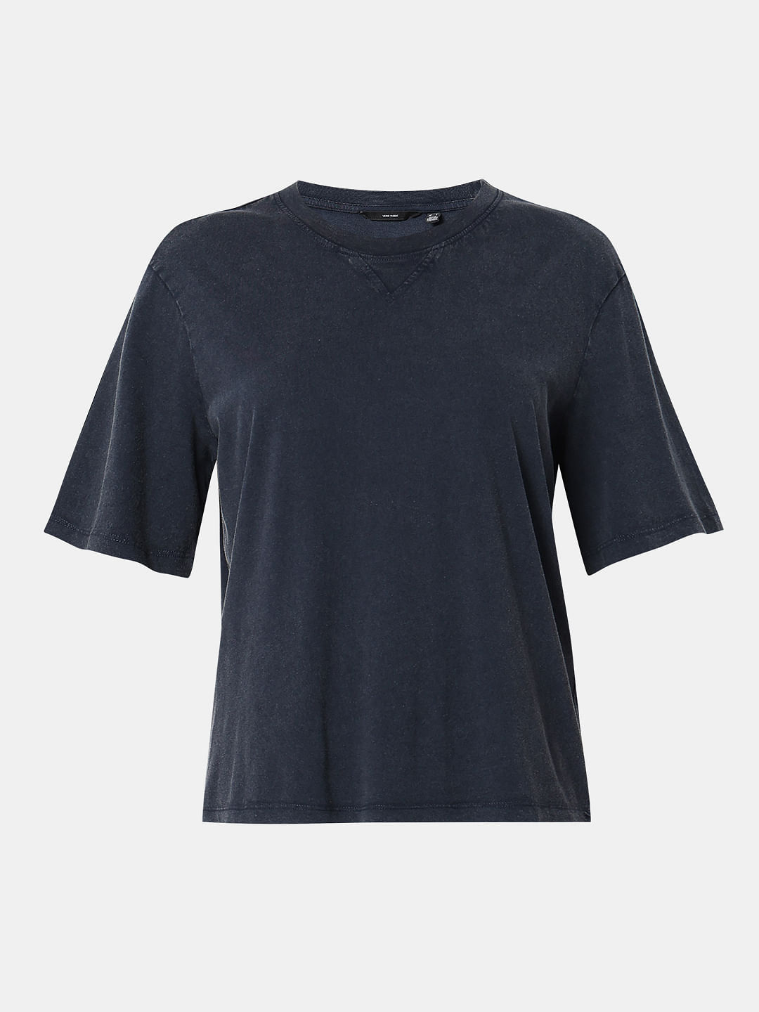 Dark Blue Acid Washed T-Shirt