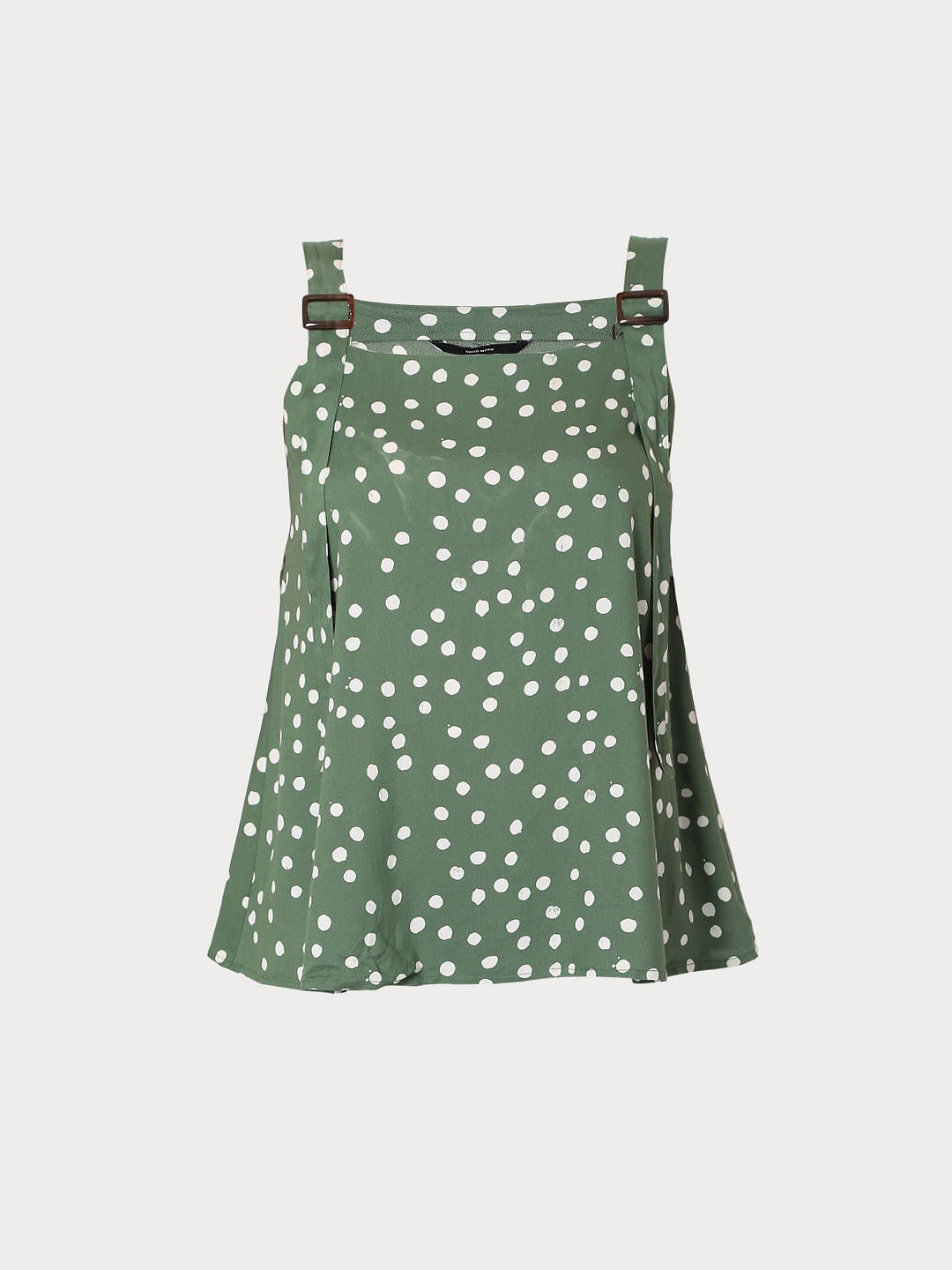 Green Polka Dot Top