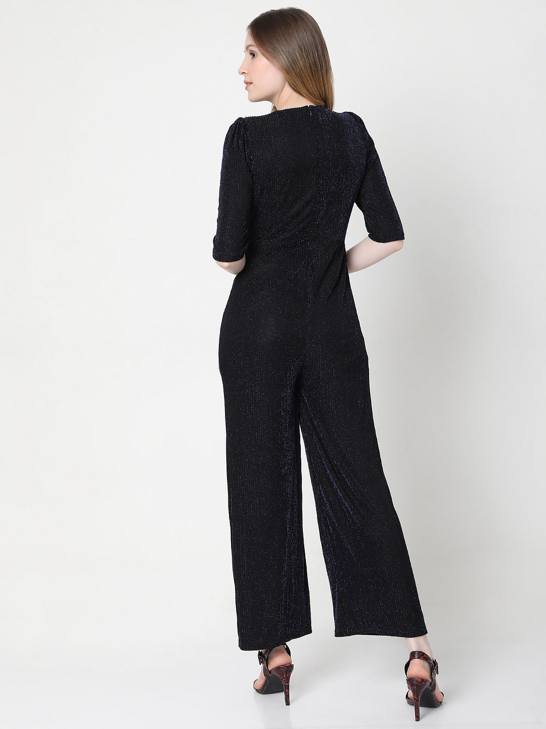 Dark Blue Shimmer Jumpsuit