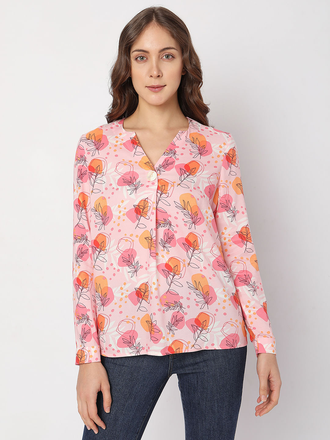 Pink Floral Top