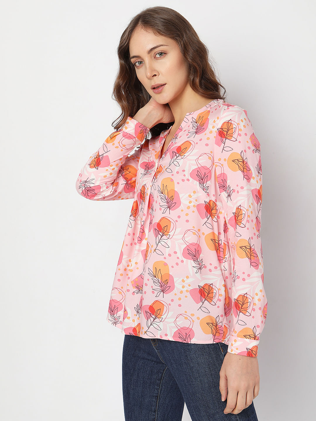 Pink Floral Top